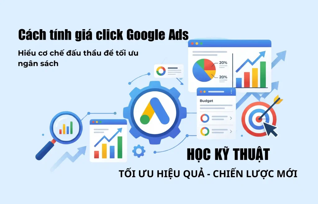 Ảnh minh họa bài viết Cách tính giá click Google Ads: Hiểu cơ chế đấu thầu để tối ưu ngân sách